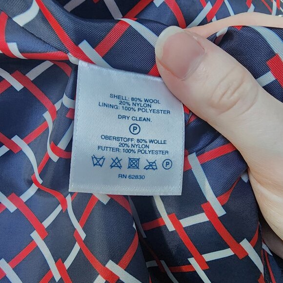 Lands' End Long Black Button-Up Coat - Picture 8 of 8